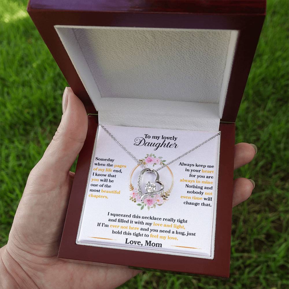 Forever Love Necklace for Daughter - Love, Mom - Beautiful Chapters