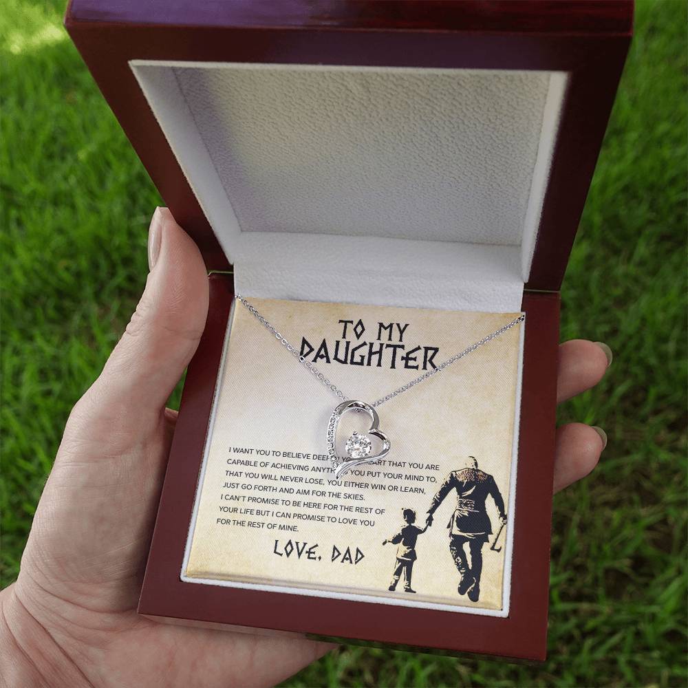 Forever Love Necklace for Daughter - Love, Dad - Rest