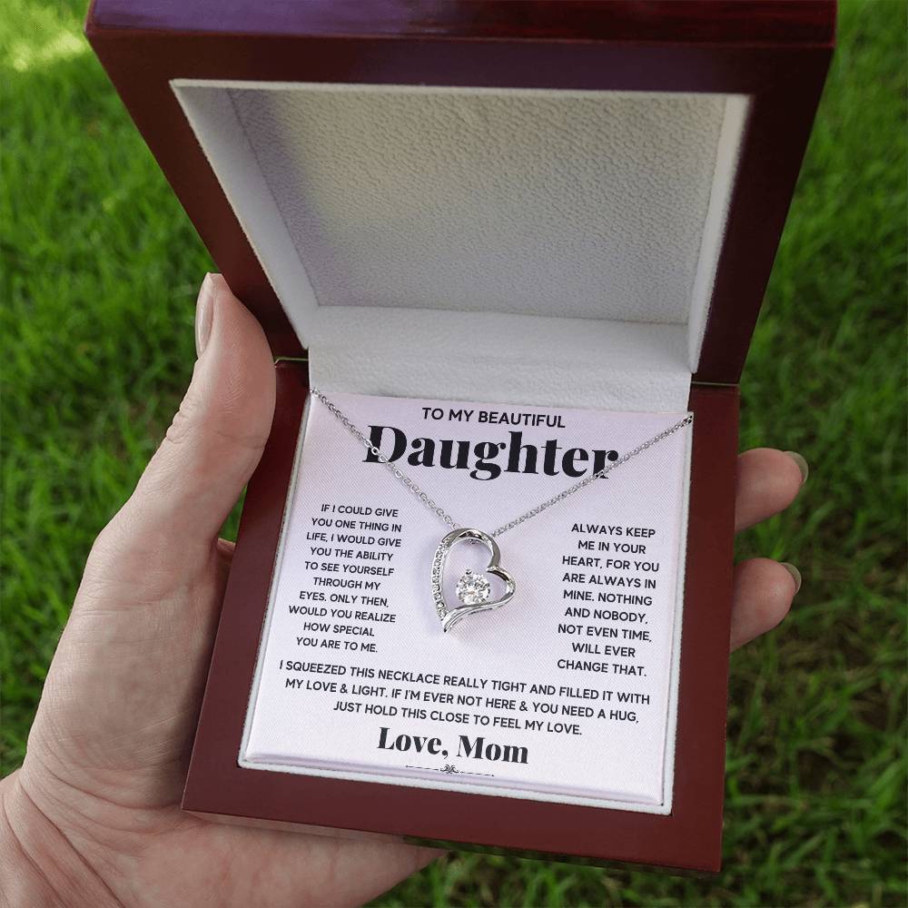 Forever Love Necklace for Daughter - Love, Mom - Special