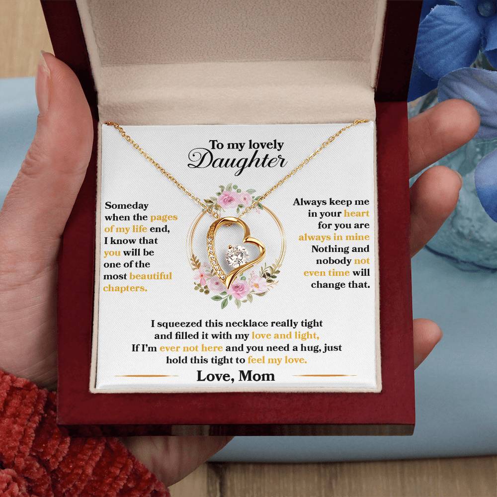 Forever Love Necklace for Daughter - Love, Mom - Beautiful Chapters