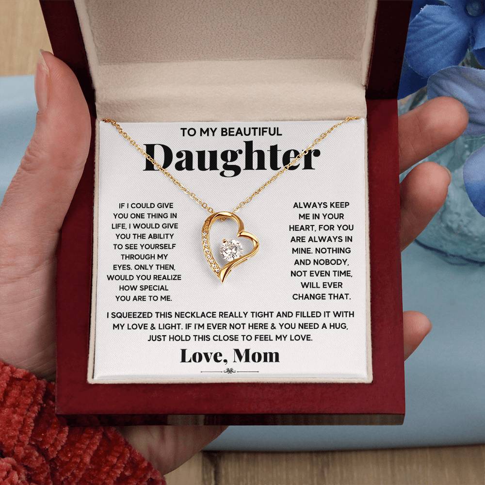 Forever Love Necklace for Daughter - Love, Mom - Special