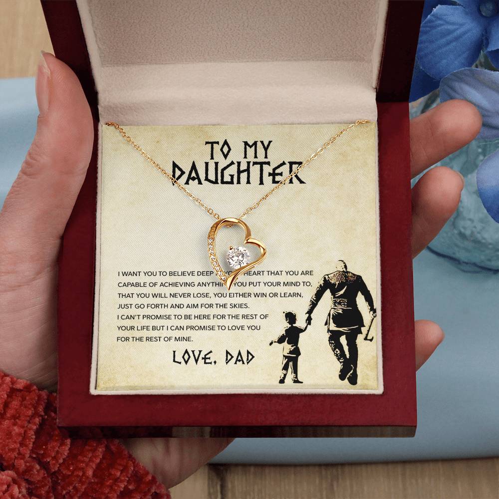 Forever Love Necklace for Daughter - Love, Dad - Rest