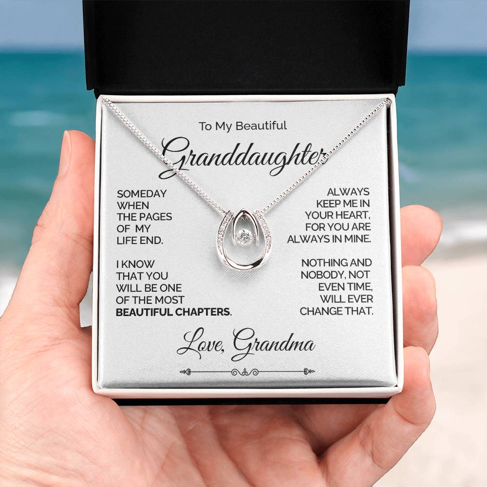 Personalized Lucky Love Necklace for Granddaughter - Beautiful Chapters