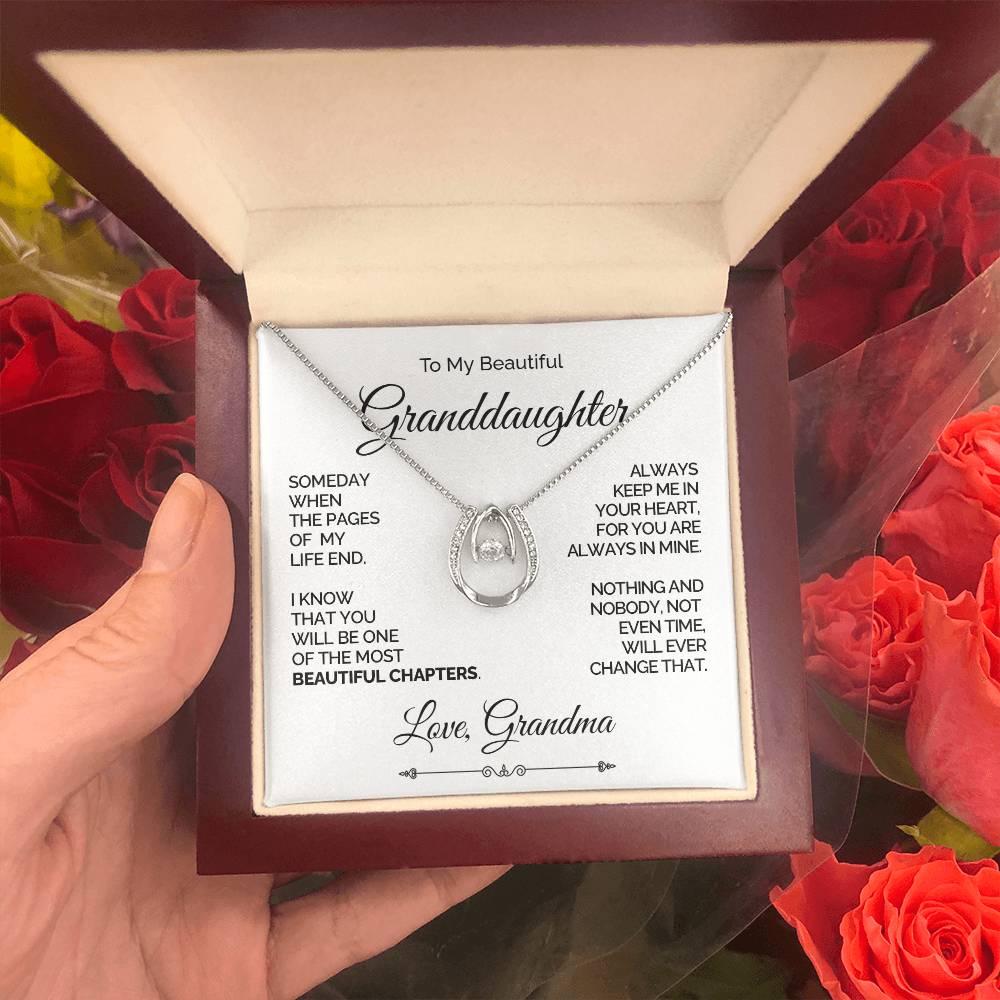 Personalized Lucky Love Necklace for Granddaughter - Beautiful Chapters