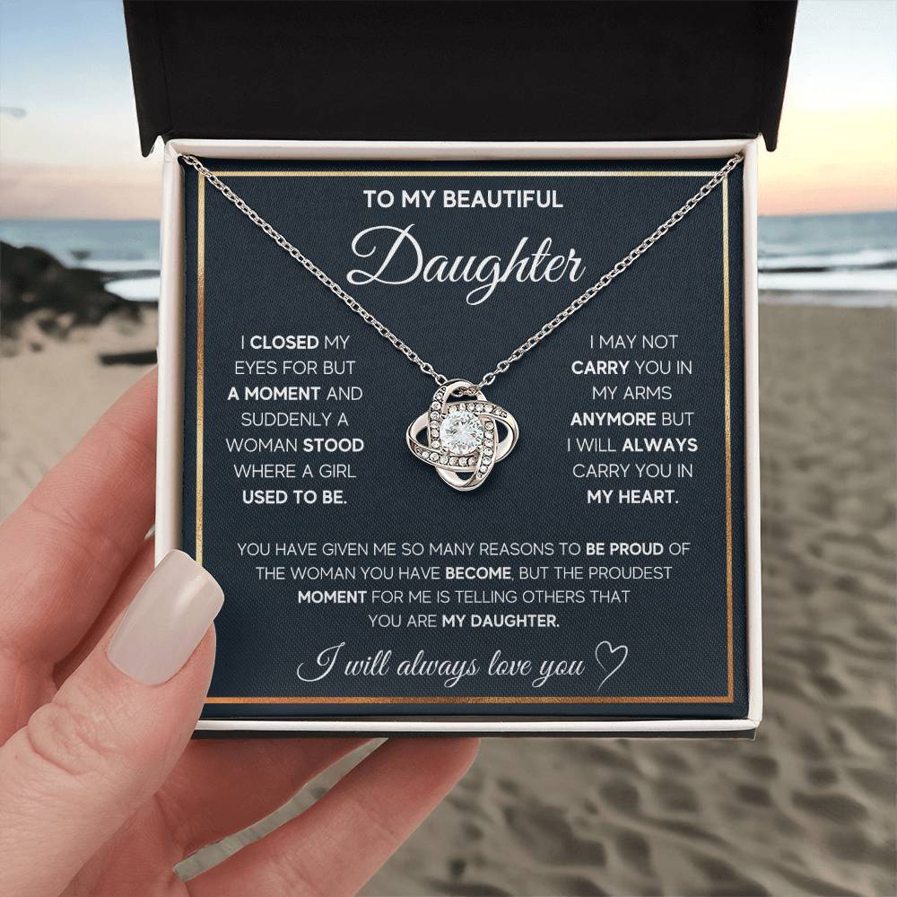 Love Knot Necklace for Daughter - I Will Always Love You