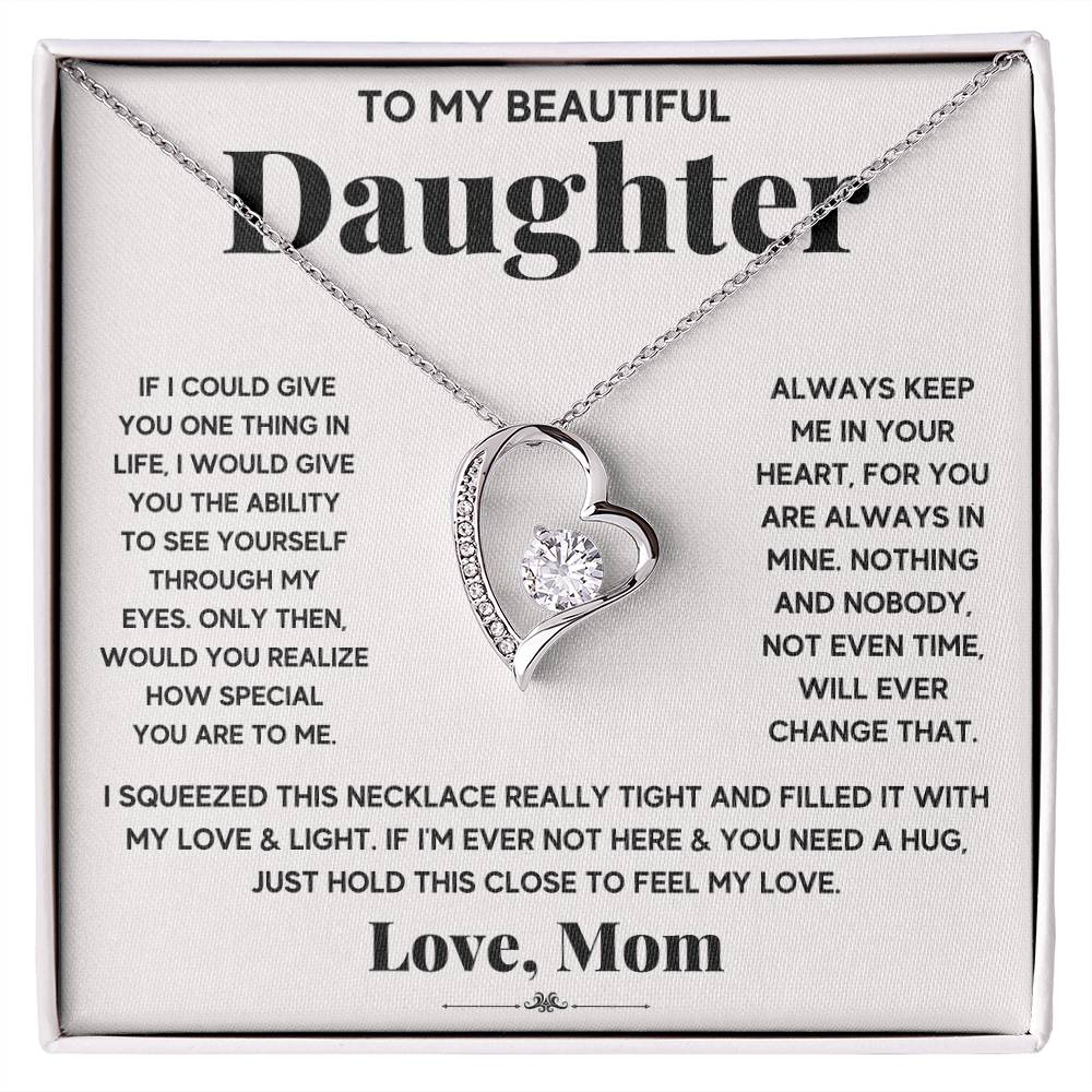 Forever Love Necklace for Daughter - Love, Mom - Special