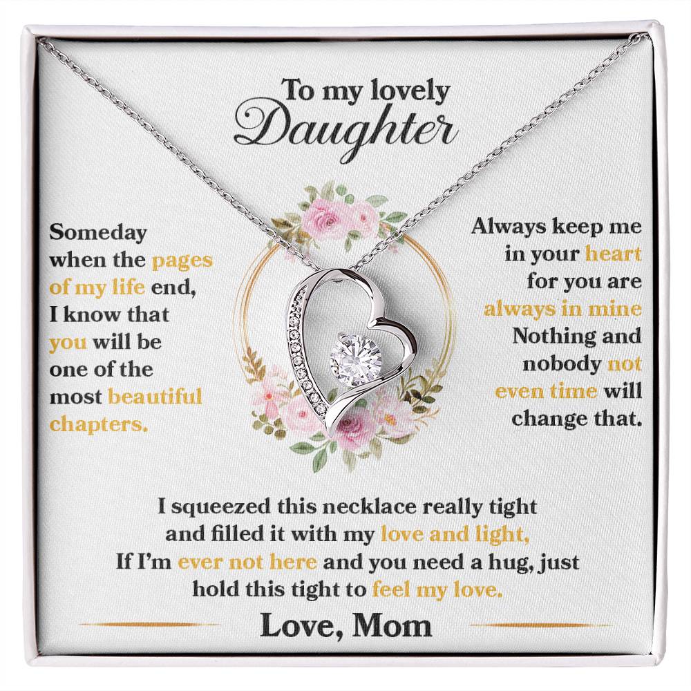 Forever Love Necklace for Daughter - Love, Mom - Beautiful Chapters