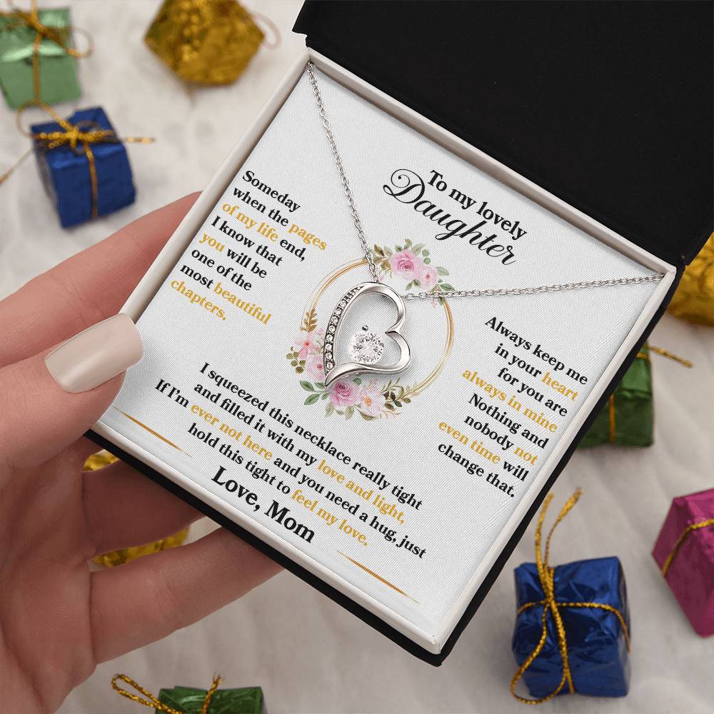 Forever Love Necklace for Daughter - Love, Mom - Beautiful Chapters