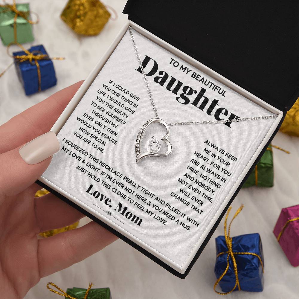 Forever Love Necklace for Daughter - Love, Mom - Special