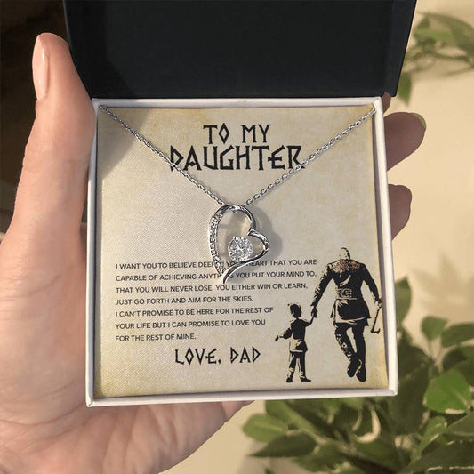 Forever Love Necklace for Daughter - Love, Dad - Rest