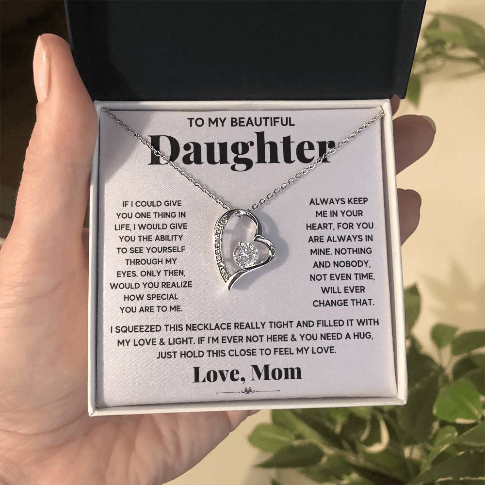 Forever Love Necklace for Daughter - Love, Mom - Special