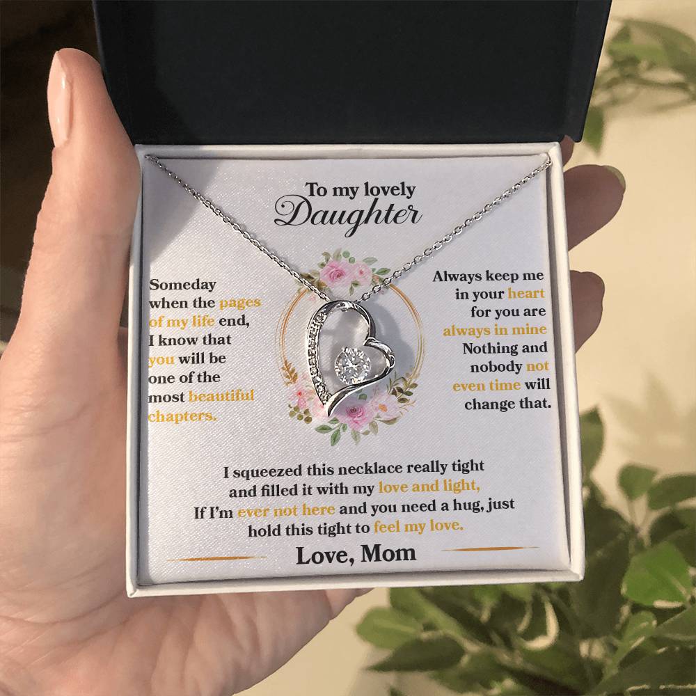 Forever Love Necklace for Daughter - Love, Mom - Beautiful Chapters