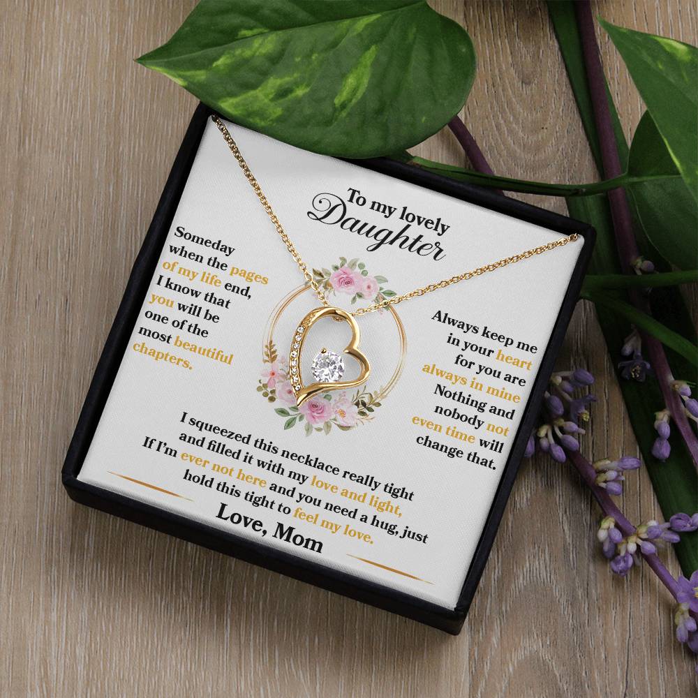 Forever Love Necklace for Daughter - Love, Mom - Beautiful Chapters
