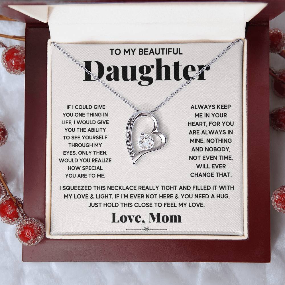 Forever Love Necklace for Daughter - Love, Mom - Special