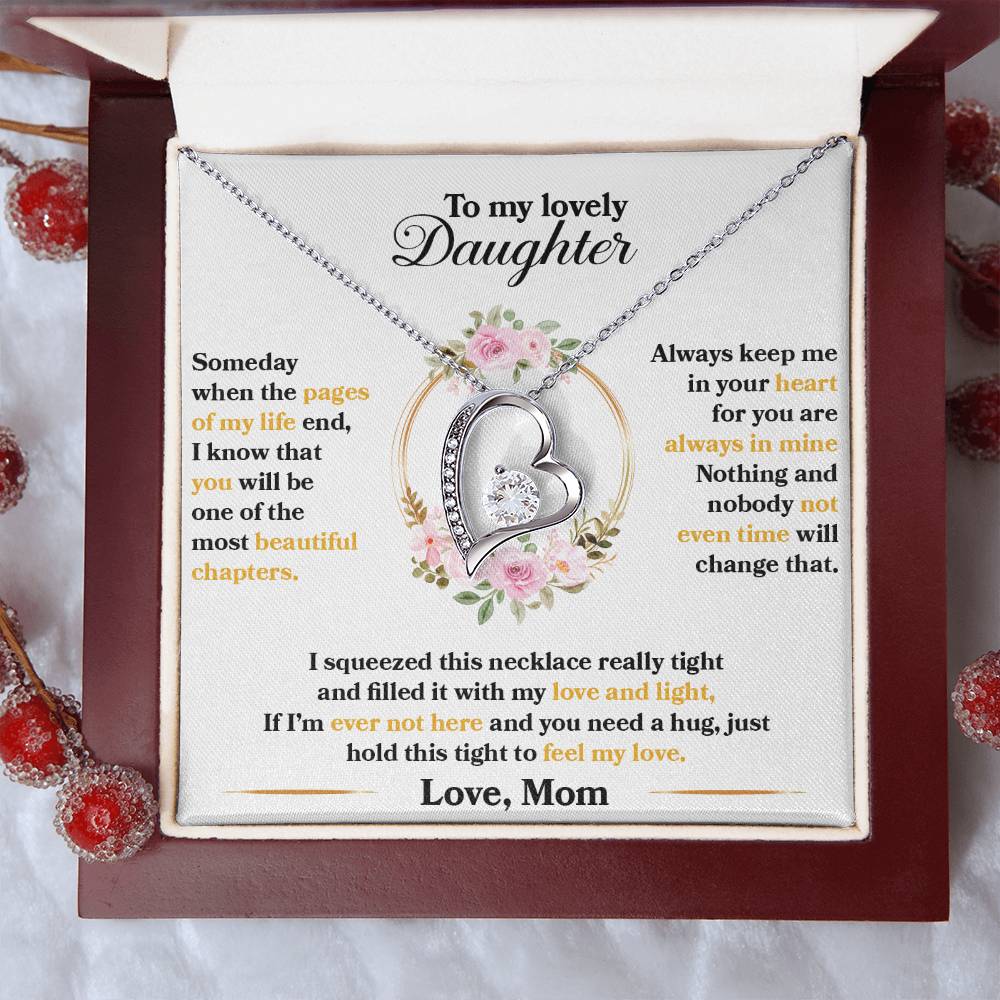 Forever Love Necklace for Daughter - Love, Mom - Beautiful Chapters