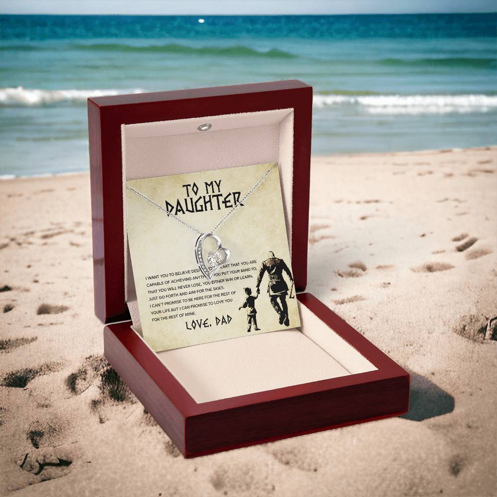 Forever Love Necklace for Daughter - Love, Dad - Rest