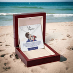 Forever Love Necklace for Daughter - Love, Dad - Never Forget