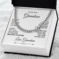 Personalized Cuban Link Chain for Grandson - Beautiful Chapters
