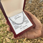 Personalized Cuban Link Chain for Grandson - Beautiful Chapters