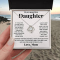 Love Knot Necklace for Daughter - Love, Mom - See Yourself