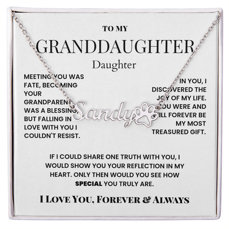Message Gift necklace in gift box