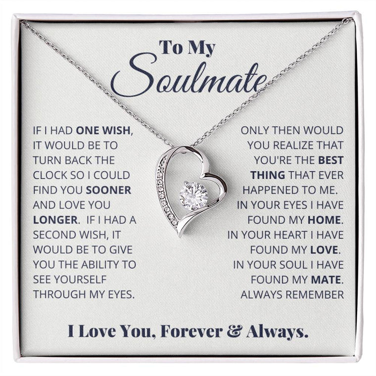 Message Gift necklace in gift box