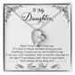Forever Love Necklace for Daughter - Love, Dad - Baby Girl