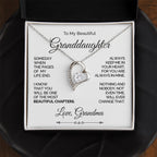 Personalized Heart Necklace for Granddaughter - Beautiful Chapters