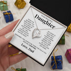 Forever Love Necklace for Daughter - Love, Dad - Remember