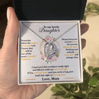 Forever Love Necklace for Daughter - Love, Mom - Beautiful Chapters