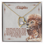 Forever Love Necklace for Daughter - Love, Dad - Old Lion