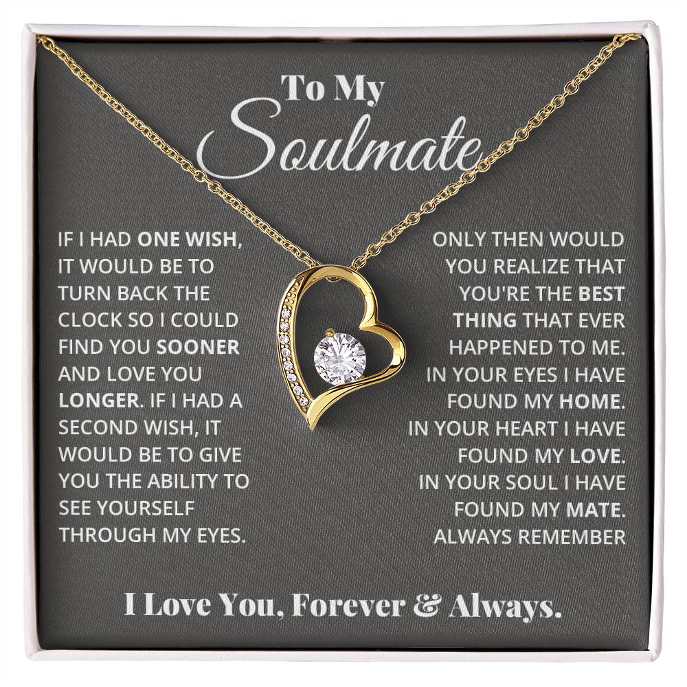 Forever Love Necklace for Soulmate - Always