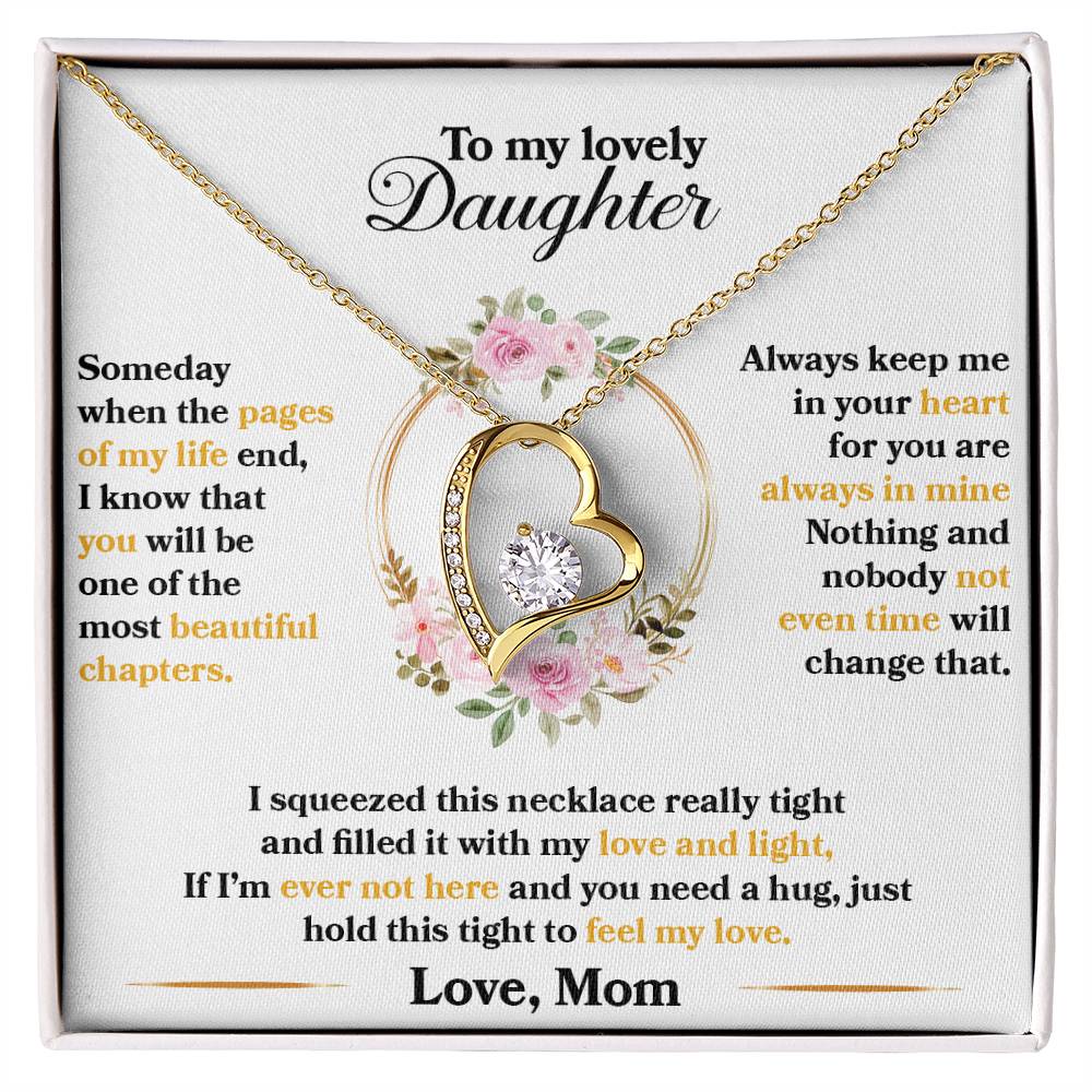 Forever Love Necklace for Daughter - Love, Mom - Beautiful Chapters