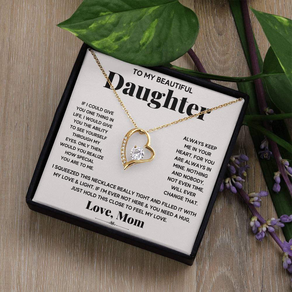 Forever Love Necklace for Daughter - Love, Mom - Special