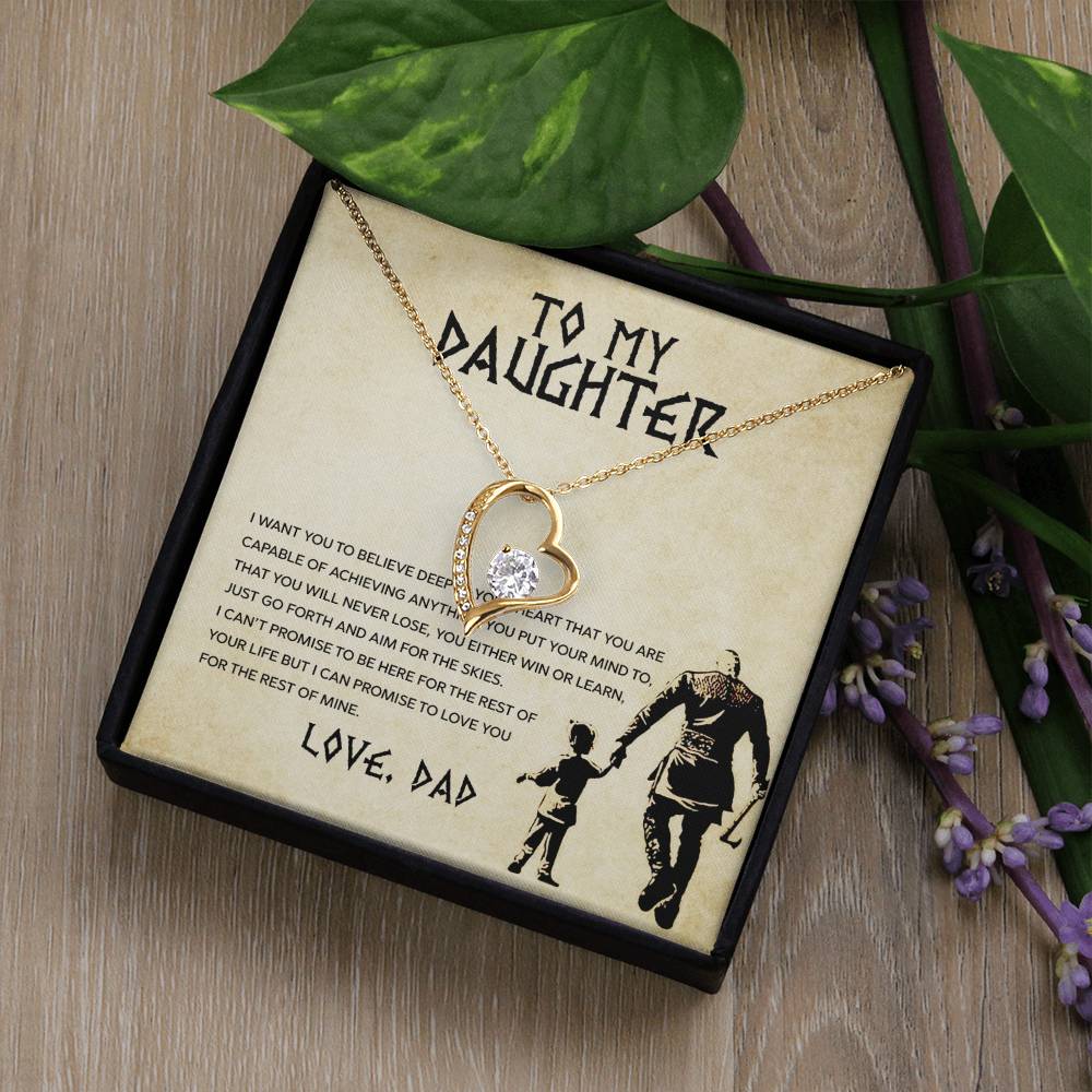 Forever Love Necklace for Daughter - Love, Dad - Rest